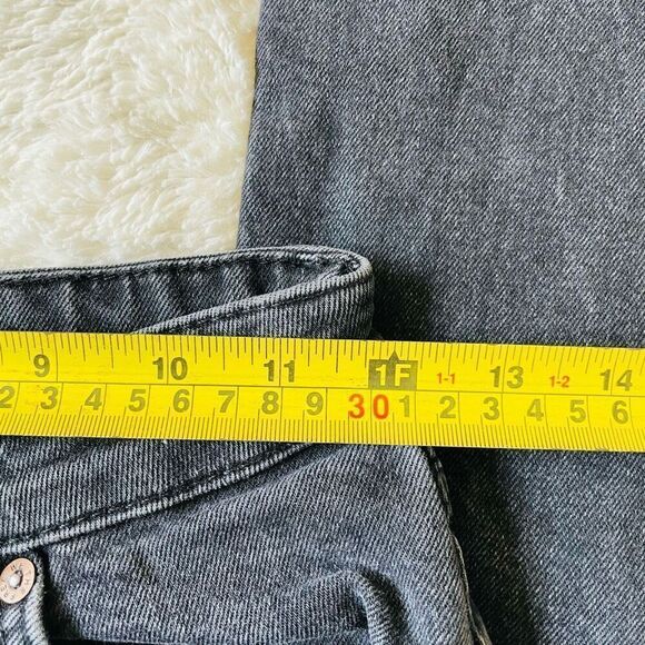 We the Free People Black Raw Hem Button Fly Skinny Jeans Sz 25 - Picture 6 of 8